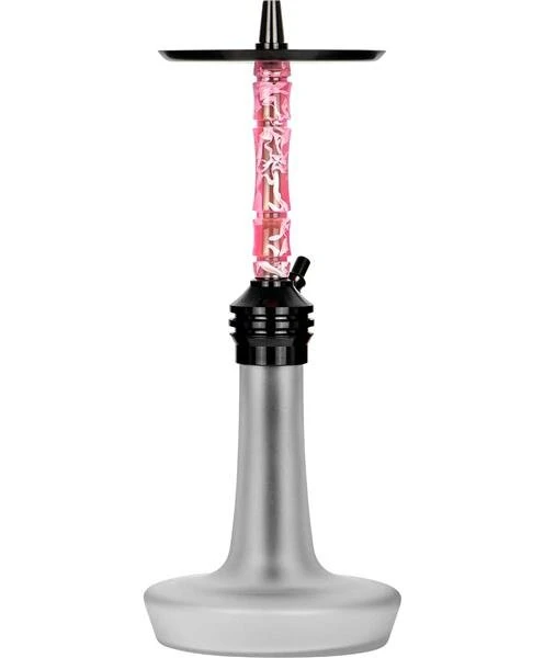 Moze Shisha Varity Lounge Black - Frosted - Wavy Pink 1 Moze Shisha Varity Lounge Black - Frosted - Wavy Pink