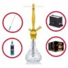 Shisha Komplettset Mit Aladin Shisha Alux - Admiral - Gold