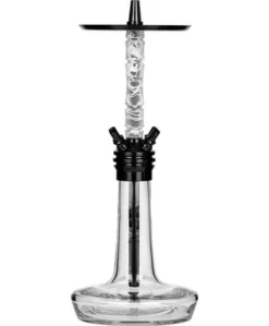 Moze Shisha Varity Squad Black - Clear - Wavy Frosted