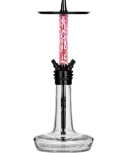 Moze Shisha Varity Squad Black - Clear - Wavy Pink