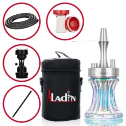 Shisha Komplettset Mit Aladin Shisha 2 Go Reiseshisha Mit Tasche