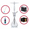 Shisha Komplettset Mit Aladin Shisha Alux - Admiral - Silber