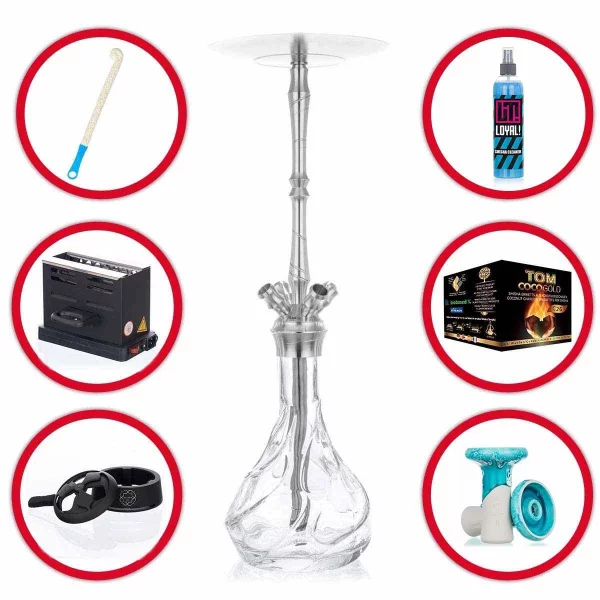 Shisha Komplettset Pro Mit Aladin MVP 670 - Wave 8 Shisha Komplettset Pro Mit Aladin MVP 670 - Wave – Bild 8